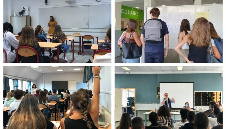 Au collège Montaigne de Paris, au lycée Berlioz de Vincennes et dans les lycées Hélène Boucher et Erik Satie de Paris, les élèves ont repris le chemin des cours ce jeudi 1er septembre.